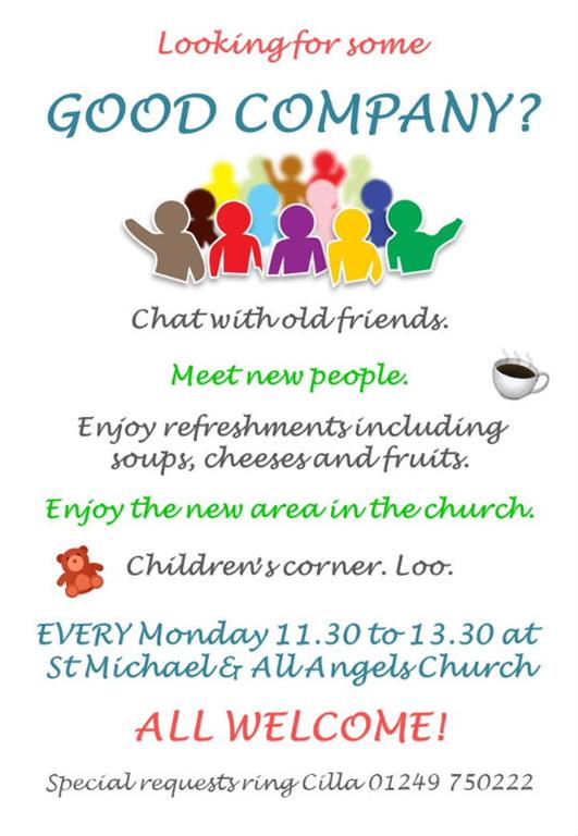 Church Monday cafe poster