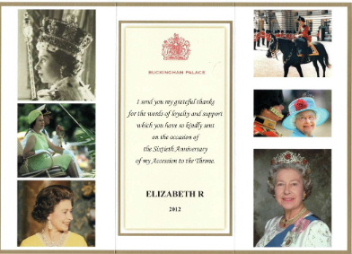Message from Buckingham Palace 14.05.12