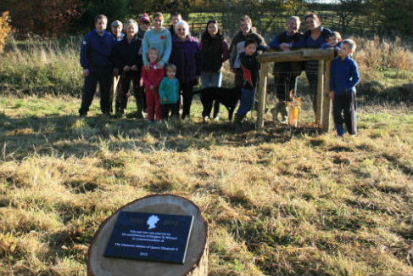 Diamond jubilee oak tree planting and plaque unveiling