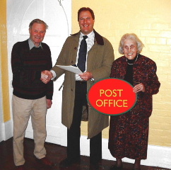 Robbie at the signing of the Post Office lease