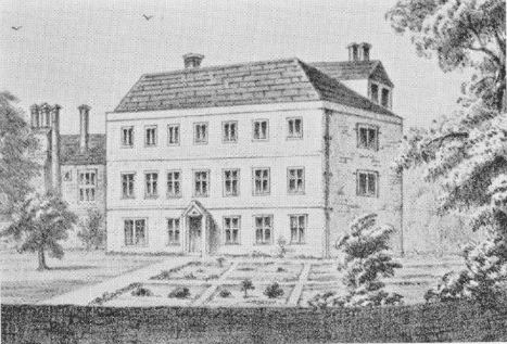 The old manor house, demolished in the 1800s