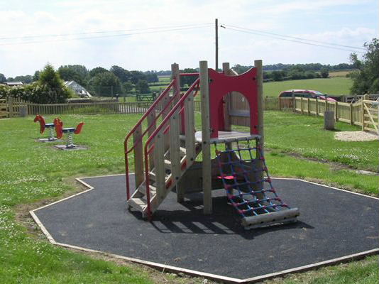 Play equipment at the recreation field