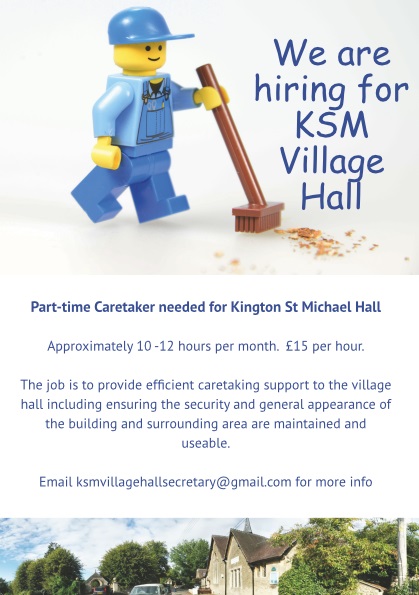 Village Hall caretaker ad