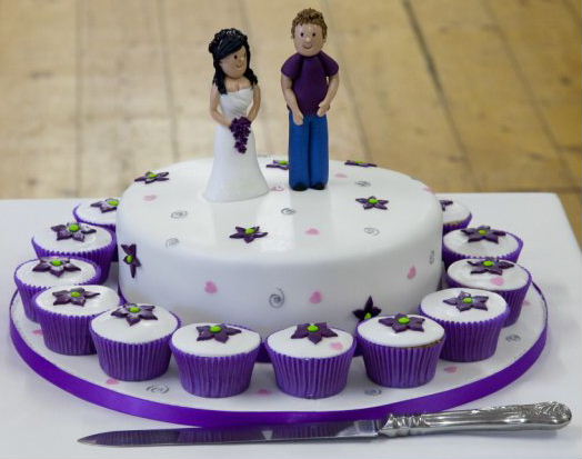 Samantha and Anthony's wedding cake
